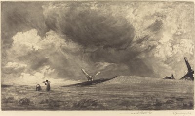 Sussex Down od Frank Short, after John Constable
