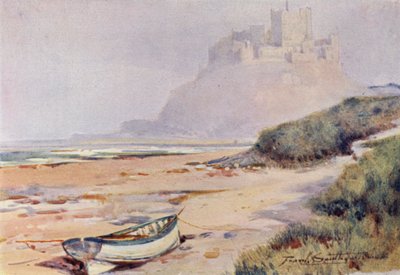 Bamburgh Castle (barevné lito) od Frank Southgate