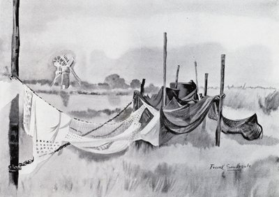 Norfolk Broads: An Eel-Sett (litho) od Frank Southgate