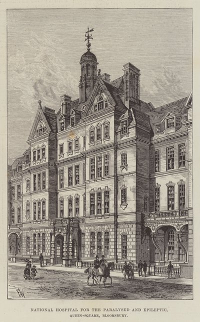 Národní nemocnice pro ochrnuté a epileptiky, Queen-Square, Bloomsbury od Frank Watkins