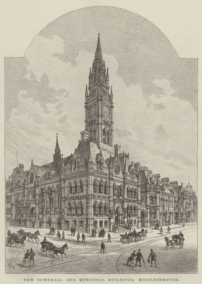 New Townhall and Municipal Buildings, Middlesbrough od Frank Watkins
