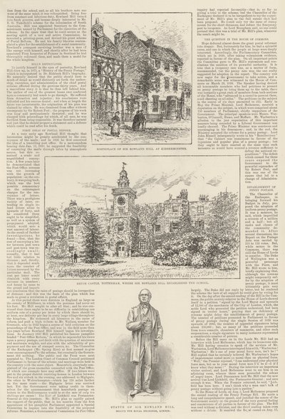 Sir Rowland Hill a penny Postage, památné jubileum od Frank Watkins