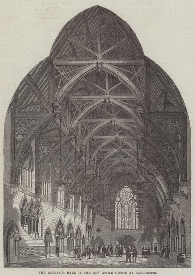 Vstupní hala New Assize Courts v Manchesteru od Frank Watkins