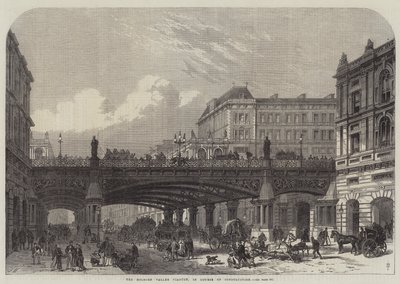 Viadukt Holborn Valley v průběhu výstavby od Frank Watkins