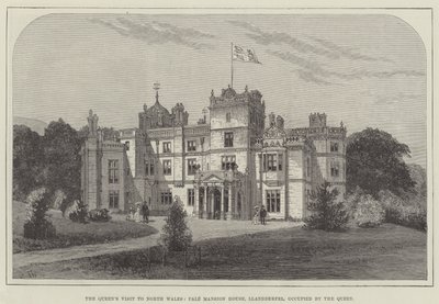 Královnina návštěva v severním Walesu, Pale Mansion House, Llandderfel, obsazený královnou od Frank Watkins