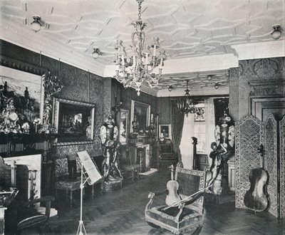 The Music-Room, Captain Harveys House, Hampstead, c1903 od Frank William Brookman