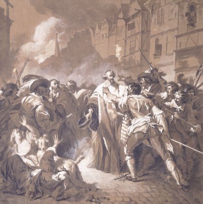 Präsident Mole kehrt während der Fronde vom Palais-Royal zurück von François André Vincent