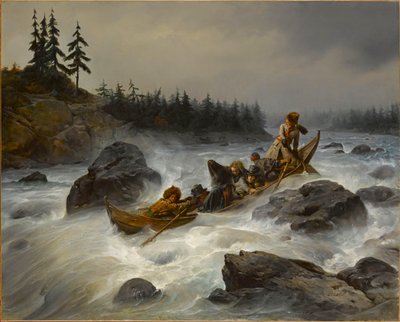 Vévoda z Orleansu na řece Muonio v Laponsku, srpen 1795, 1840. od François August Biard