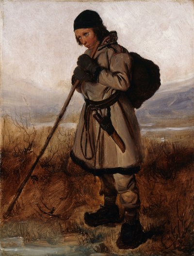Francouzština:  Un Lapon A Laplander od François Auguste Biard
