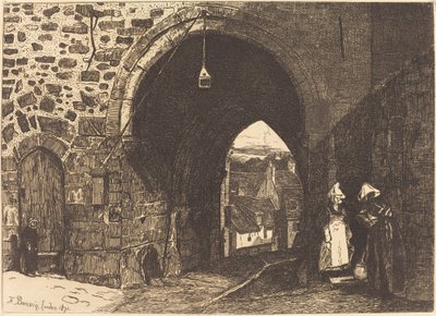 Porte de St Malo v Dinan od François Bonvin
