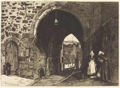 Porte de St Malo v Dinan od François Bonvin