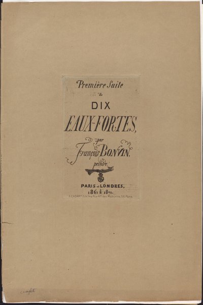 První sada deseti leptů od François Bonvin
