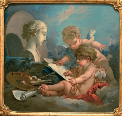 Alegorie malířství od François Boucher