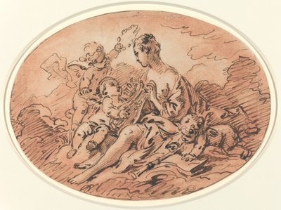 Alegorie hudby od François Boucher
