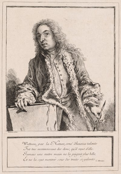 Antoine Watteau, c. 1727. od François Boucher