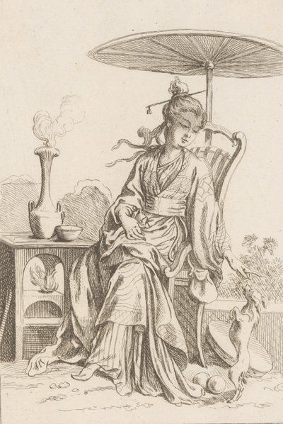 Čínská dáma, 1738-45. od François Boucher