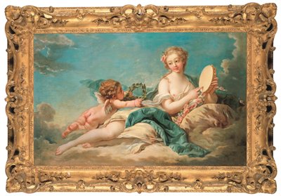 Clio, múza historie a písně, 1758 od François Boucher