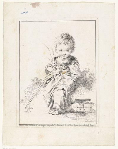 Malý kominík Malé Savoyard Čtyři výtisky s dětmi (název série) od François Boucher