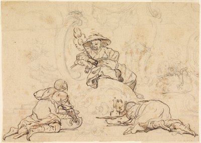 Návrhy pro chinoiserie ornament od François Boucher