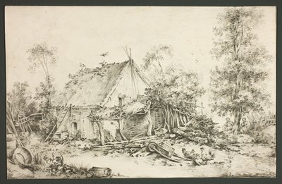 Farmářský dvůr od François Boucher
