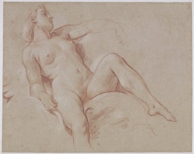 Ženská akt na delfína od François Boucher