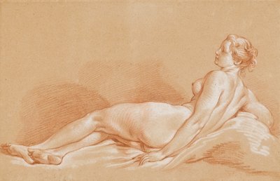mladá žena vleže od François Boucher