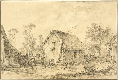 Krajina s rustikální chalupou od François Boucher
