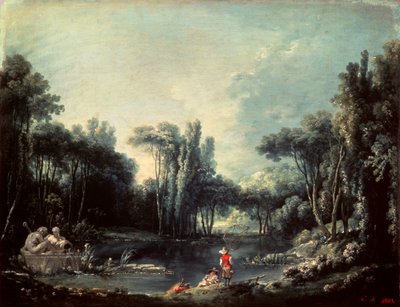 Krajina s rybníkem, 1746. od François Boucher
