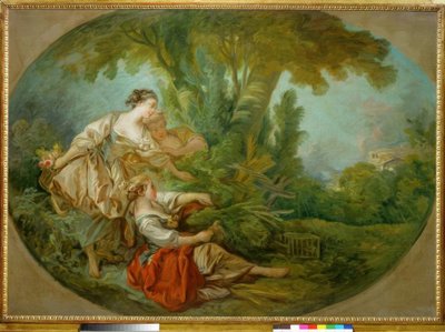 Volání, říká Pták chycený v sítích od François Boucher
