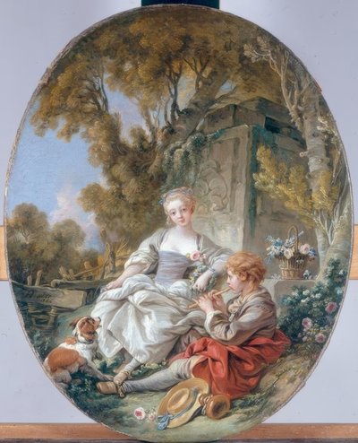 Flažoletový hráč od François Boucher