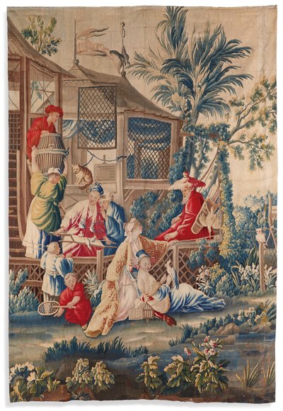 Tapisérie Ludvíka XVI. "aux Chinoiserie", Aubusson, lat. čtvrtina 18. století od François Boucher
