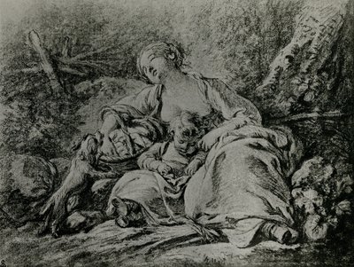 Na cestě na trh od François Boucher