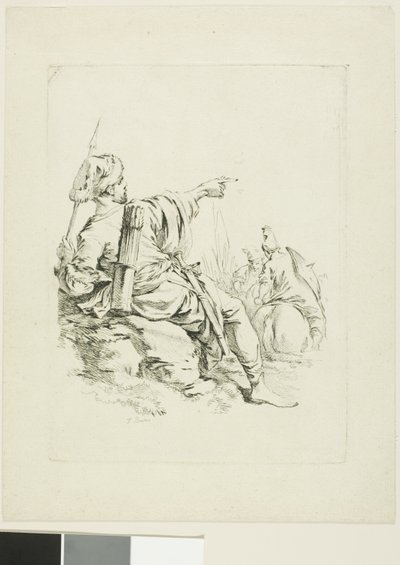 Orientální válečník od François Boucher