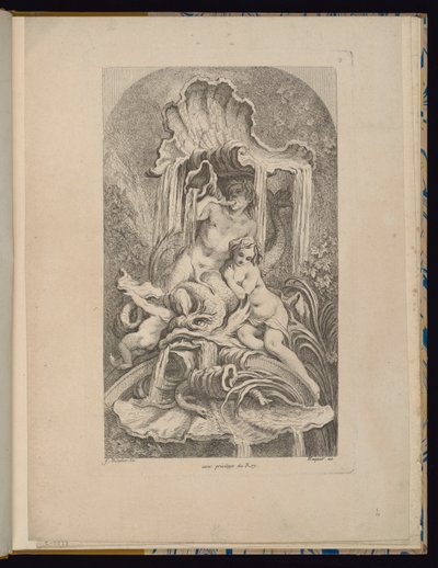 Deska 2, Receuil de Fontaines (sbírka fontán) od François Boucher
