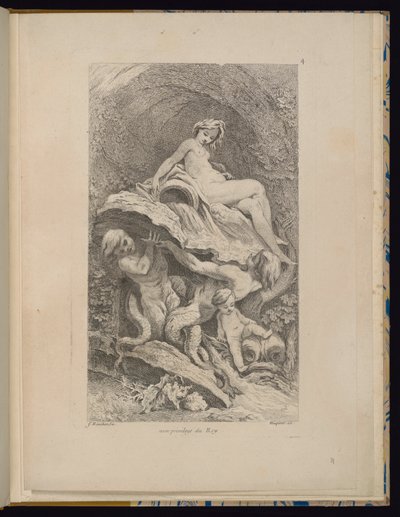 Deska 4, Receuil de Fontaines (sbírka fontán) od François Boucher