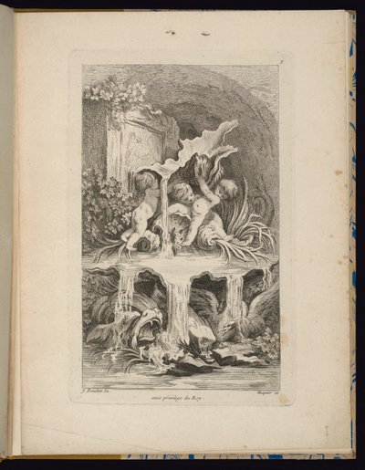Deska 7, Receuil de Fontaines (sbírka fontán) od François Boucher