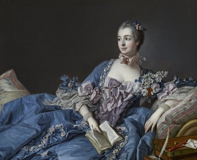 Portrét markýze de Pompadour 1721-1764, cca 1758 od François Boucher