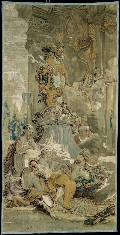 Vstup Psyché do Amorova paláce [levý fragment], z knihy Příběh Psyché od François Boucher