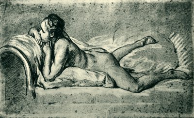 Ležící ženský akt, 1751, 1943. od François Boucher