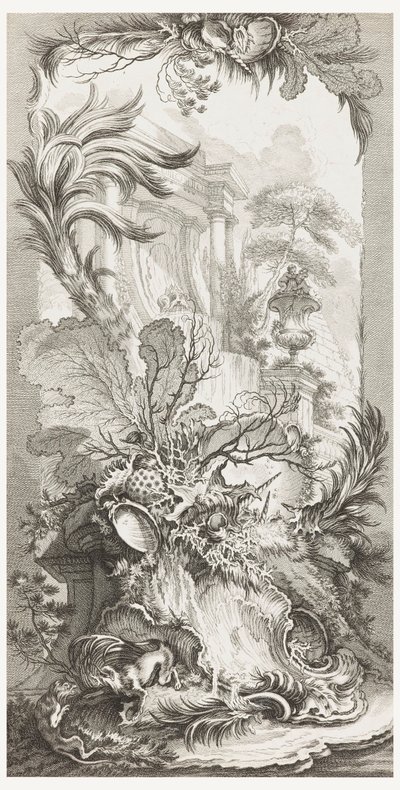 Rocaille (rokokový design), v Nové kusy pro obrazovky (Nové koncepty pro obrazovky) od François Boucher
