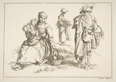 List skic, 1753. od François Boucher