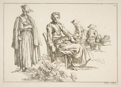 List skic, 1753. od François Boucher