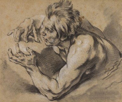 Studie o Tritonovi, 1748-53 od François Boucher