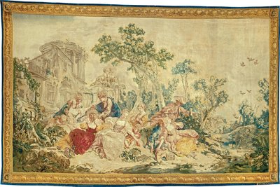 The Bird Catcher, z The Noble Pastoral od François Boucher