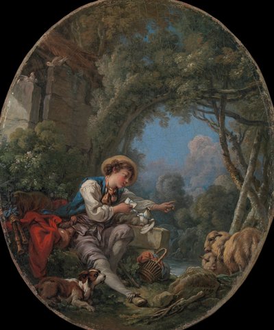 Odeslání posla, 1765. od François Boucher