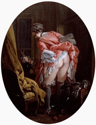 Zvýšená sukně, 1742 od François Boucher