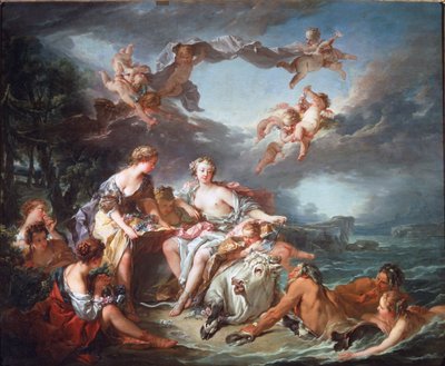 Únos Evropy - Olej na plátně od François Boucher