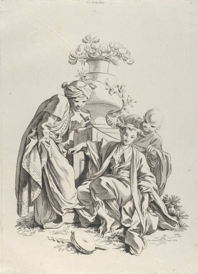 Dotek, z Pěti smyslů, 1720-70. od François Boucher