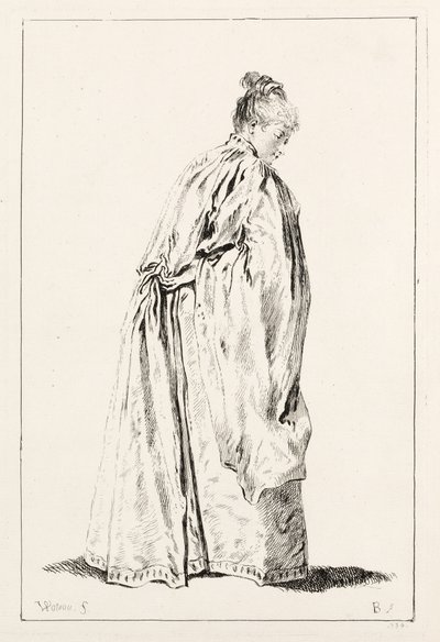 Žena stojící od François Boucher