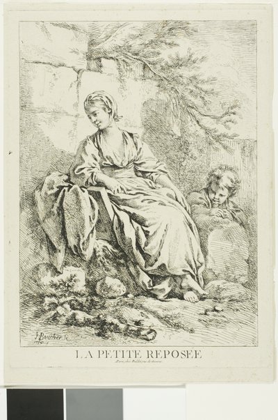 Mladá žena Odpočívá od François Boucher